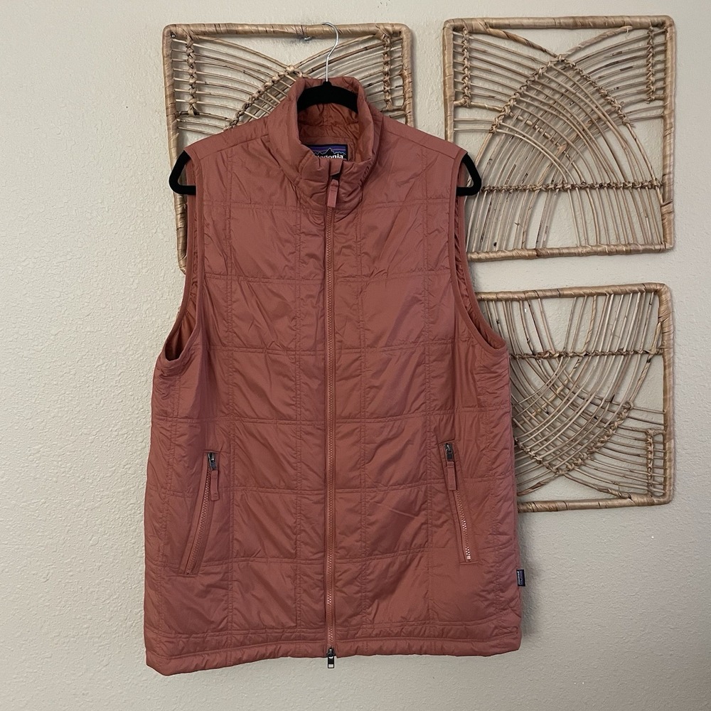 Patagonia Women's Oversized Lost Canyon Puffer Vest Burl Red Gorpcore Sz L B5